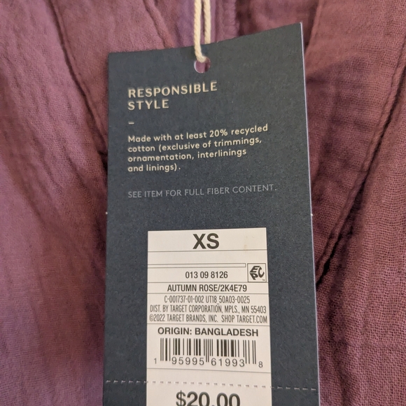 Universal Thread Lavender Casual Gauze Dress - Picture 7 of 7